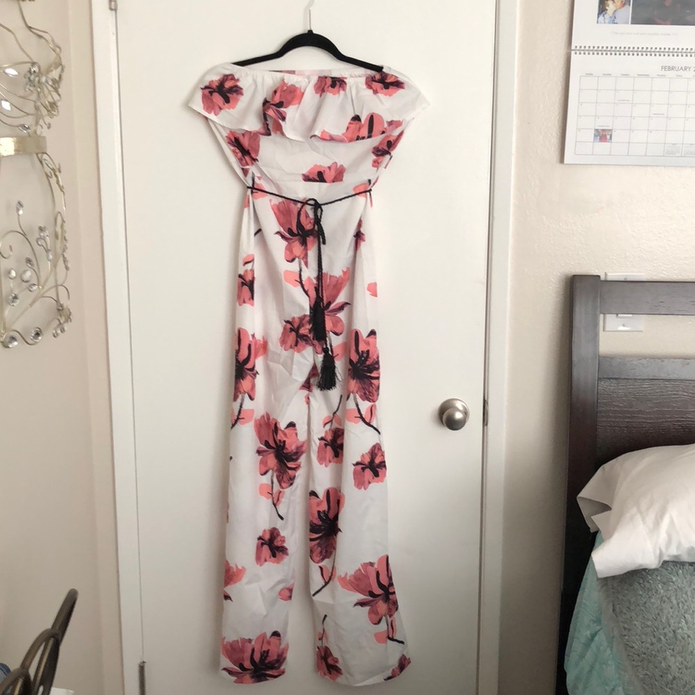 Strapless pant romper